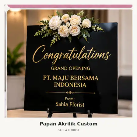 Papan Bunga Akrilik Jember Kota